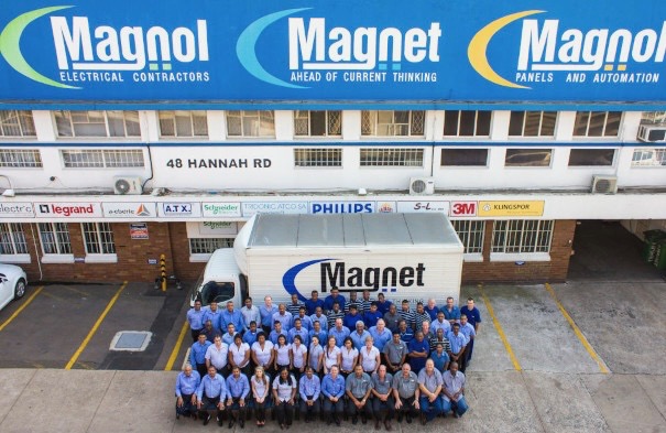 Magnol team at the former 48 Hannah Road premises